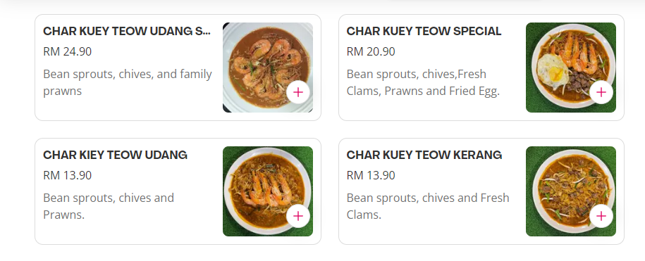 ABANG BOB BURGER CHAR KUEY TIAW PRICES