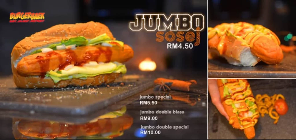 BURGER BAEK JUMBO HOTDOGS PRICES