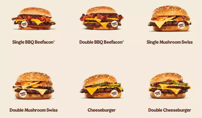 BURGER KING BEEF PRICES