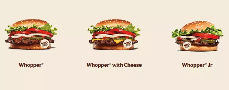 BURGER KING REAL WHOPPER PRICES