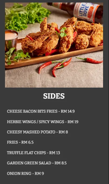 BURGERTORY SIDES PRICES