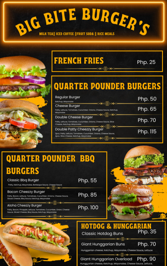 Bigbite Burger Menu Malaysia & Prices 