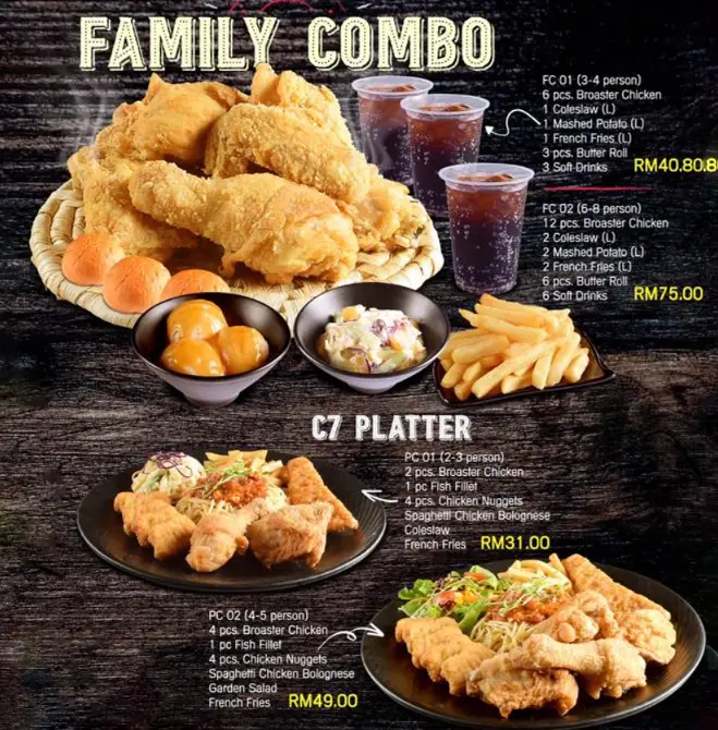 CHICAGO 7 COMBOS PRICES