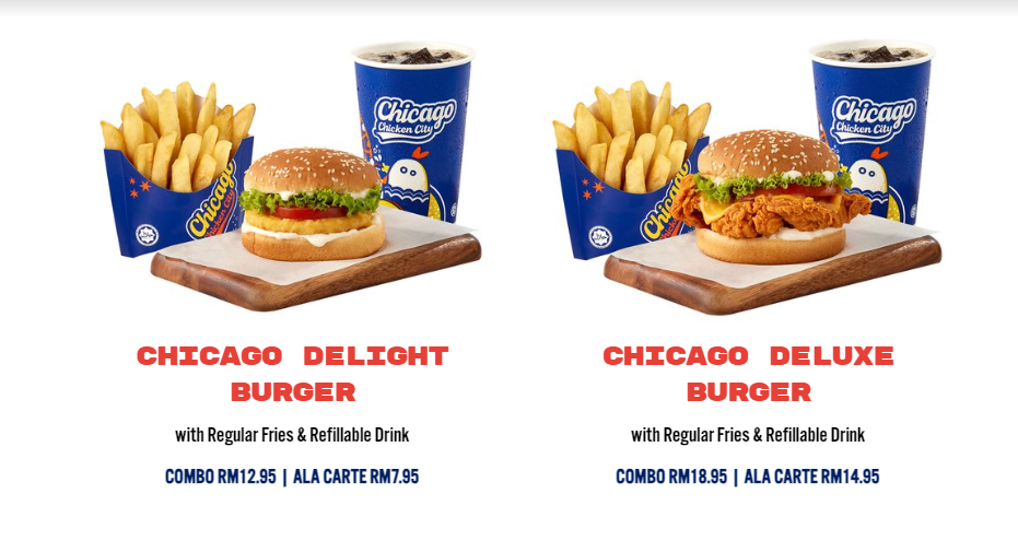 CHICAGO CHICKEN CITY ALA CARTE PRICES