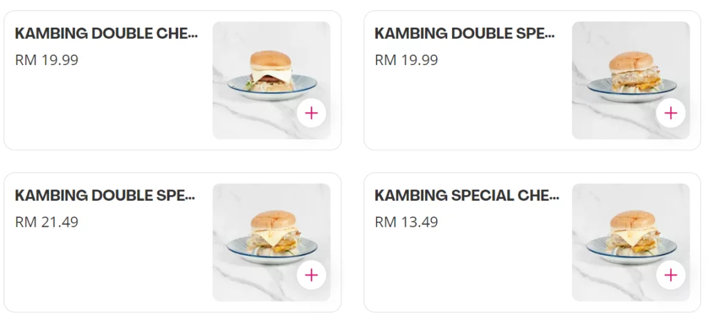 DING DONG BURGER KAMBING BURGER PRICES