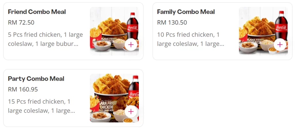 DSARA FRIED CHICKEN BUCKET MEALS PRICES