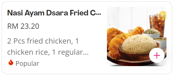 DSARA FRIED CHICKEN NASI AYAM DSARA PRICES