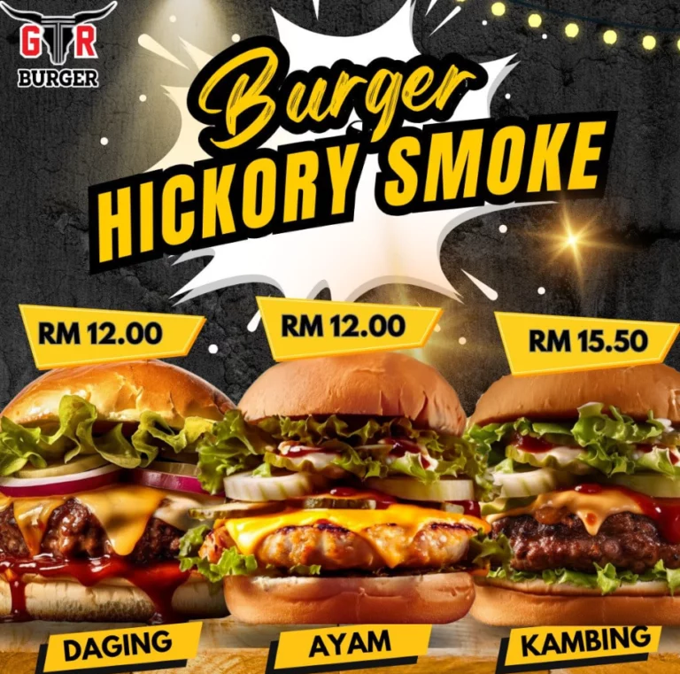 GTR Burger Menu Malaysia & Prices list Updated