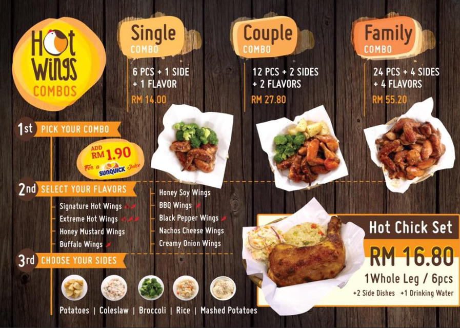 HOT WINGS MENU WINGS WITH PRICES