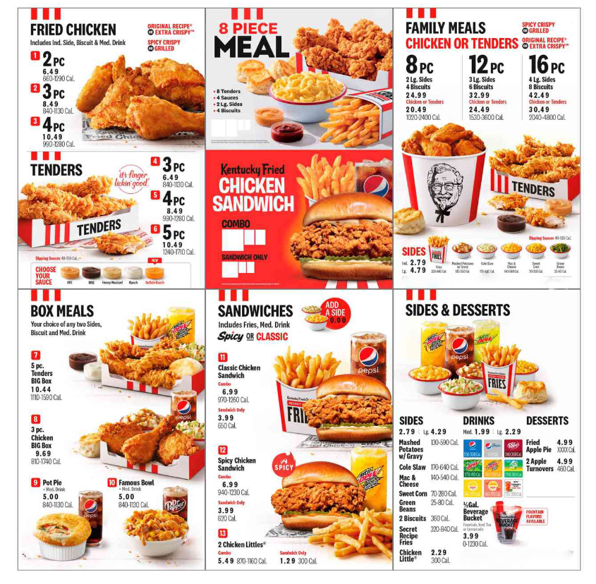 KFC Menu Malaysia & Prices