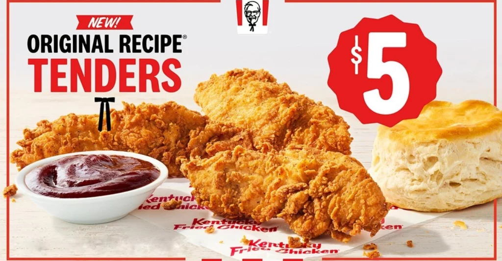 KFC NUGGETS & TENDERS PRICES