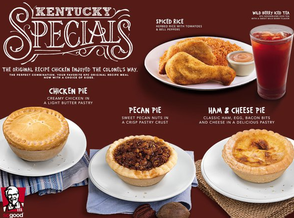 OUR FAVORITE ITEMS OF KFC MENU