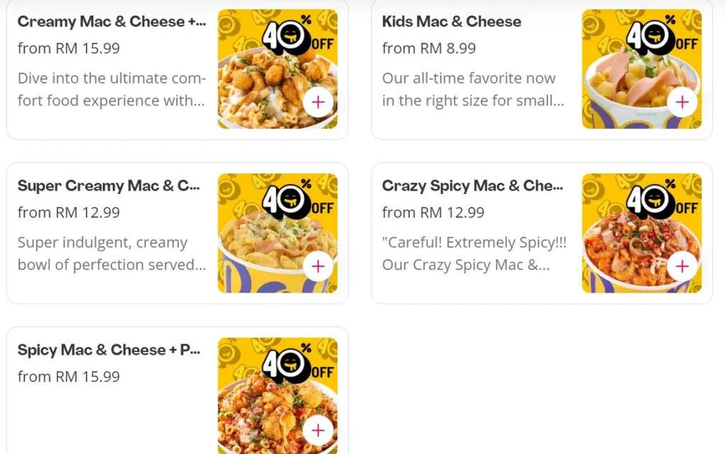 POP MEALS MAC & CHEESE CLASSICS PRICES