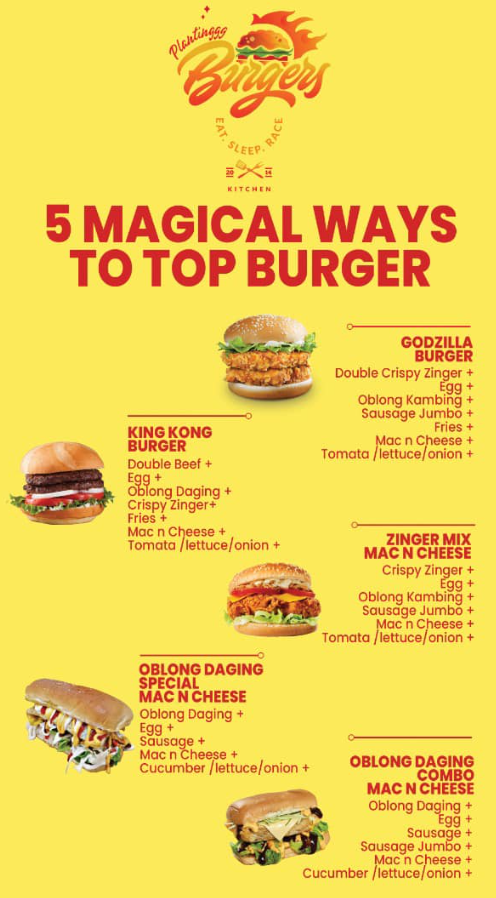 Plantinggg Burger Menu Malaysia & Prices list Updated