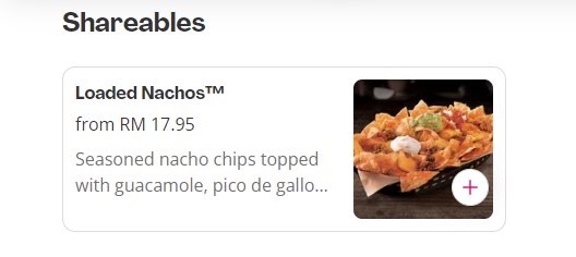 TACO BELL SHAREABLES AND BOWLS PRICES