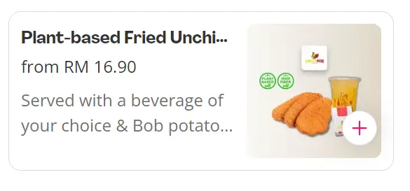 UNCLE BOB PLANT BASED COMBOS PRICES