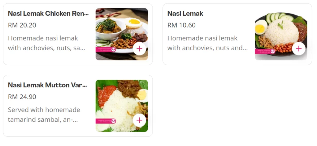 UNCLE DON’S NASI LEMAK PRICES