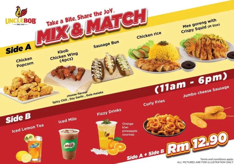 Uncle Bob Menu Malaysia & Prices list Updated