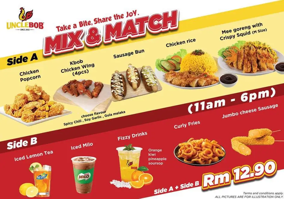 Uncle Bob Menu Malaysia & Prices