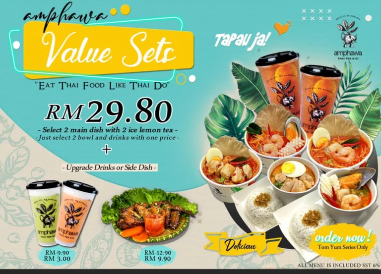 Amphawa Thai Tea & Co. Menu Malaysia & Prices list updated