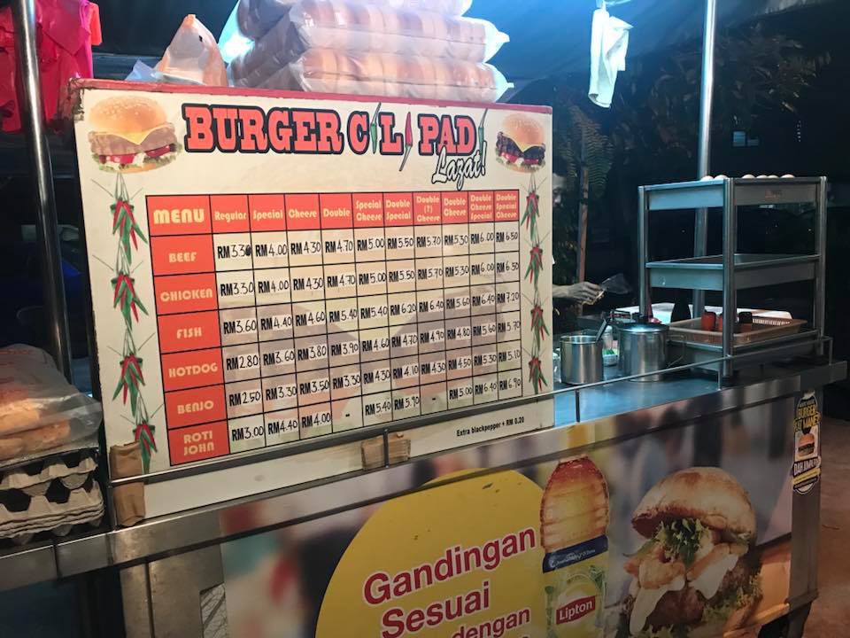 BURGER CILI PADI BENJO PRICES