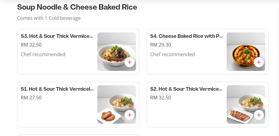 CHATTERBOX SOUP NOODLE & CHEESE BAKED RICE PRICES