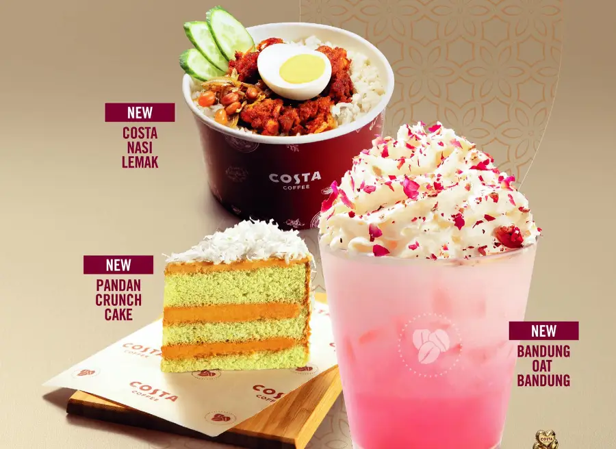 COSTA COFFEE HOT FOOD MENU PRICES