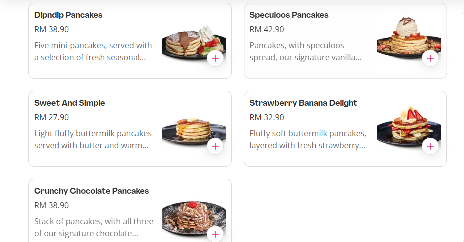 DIPNDIP PANCAKES PRICES