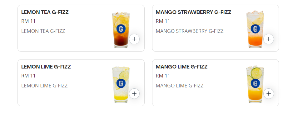 GIGI COFFEE G-FIZZ PRICES