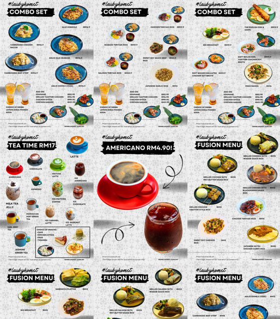 Homst Menu Malaysia & Prices list updated