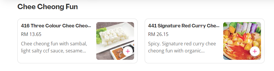 IDEALITE CHEE CHEONG FUN PRICES