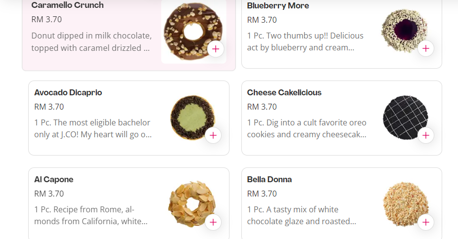 OUR FAVORITE ITEMS OF J.CO DONUTS & COFFEE MENU