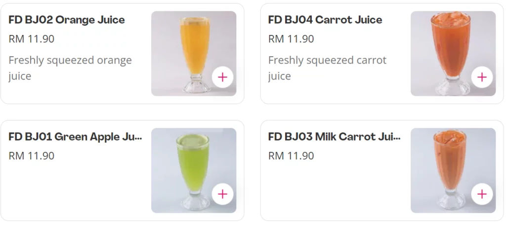 KLUANG STATION FRESH FRUIT JUICE PRICES