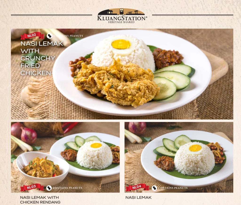 KLUANG STATION SIGNATURE NASI LEMAK MENU PRICES