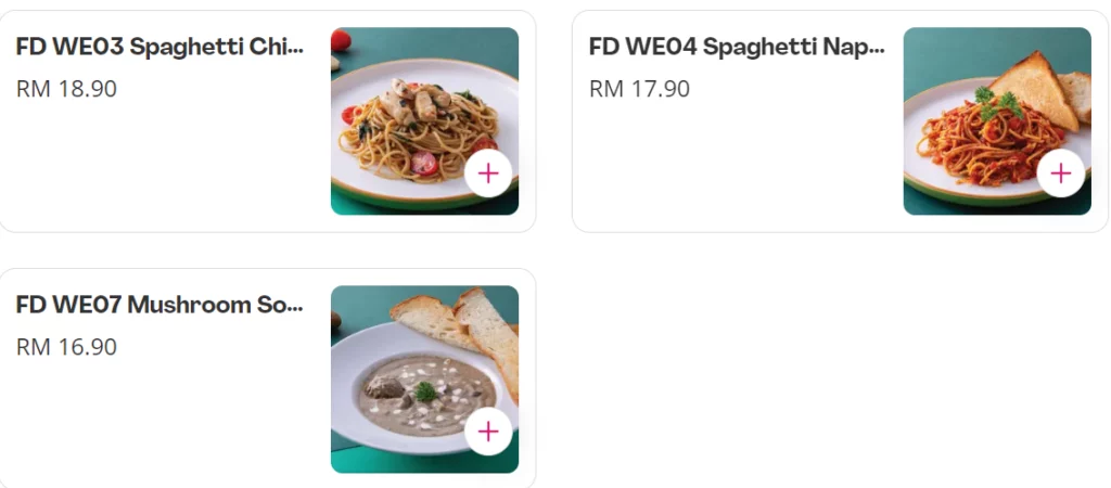 KLUANG STATION WESTERN MENU PRICES