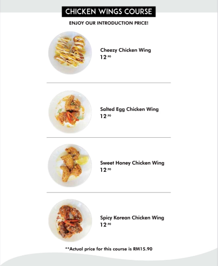 KOPI MESIN CHICKEN WINGS COURSE PRICES