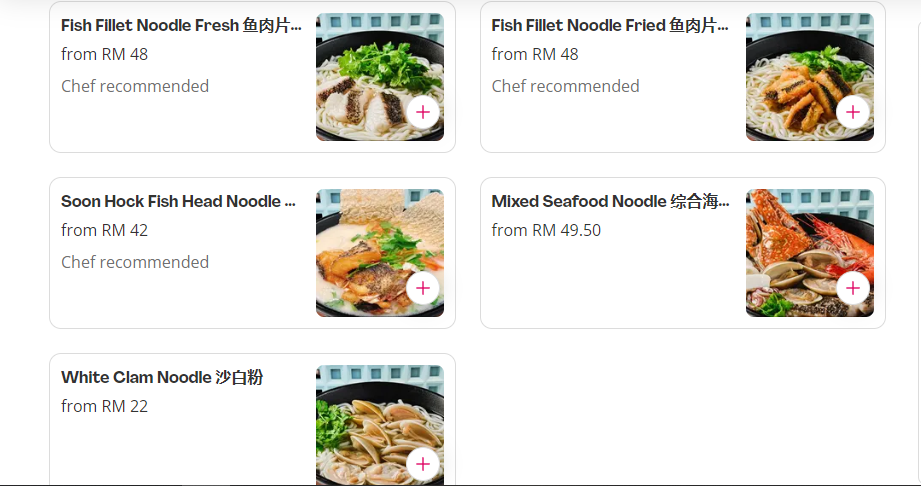 MADAM ING FISH NOODLES PRICES