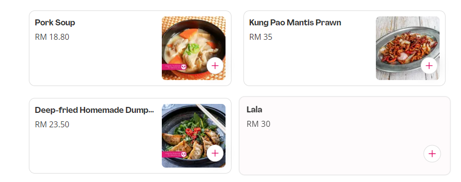 MUN WAH HOKKIEN MEE ALA CARTE PRICES