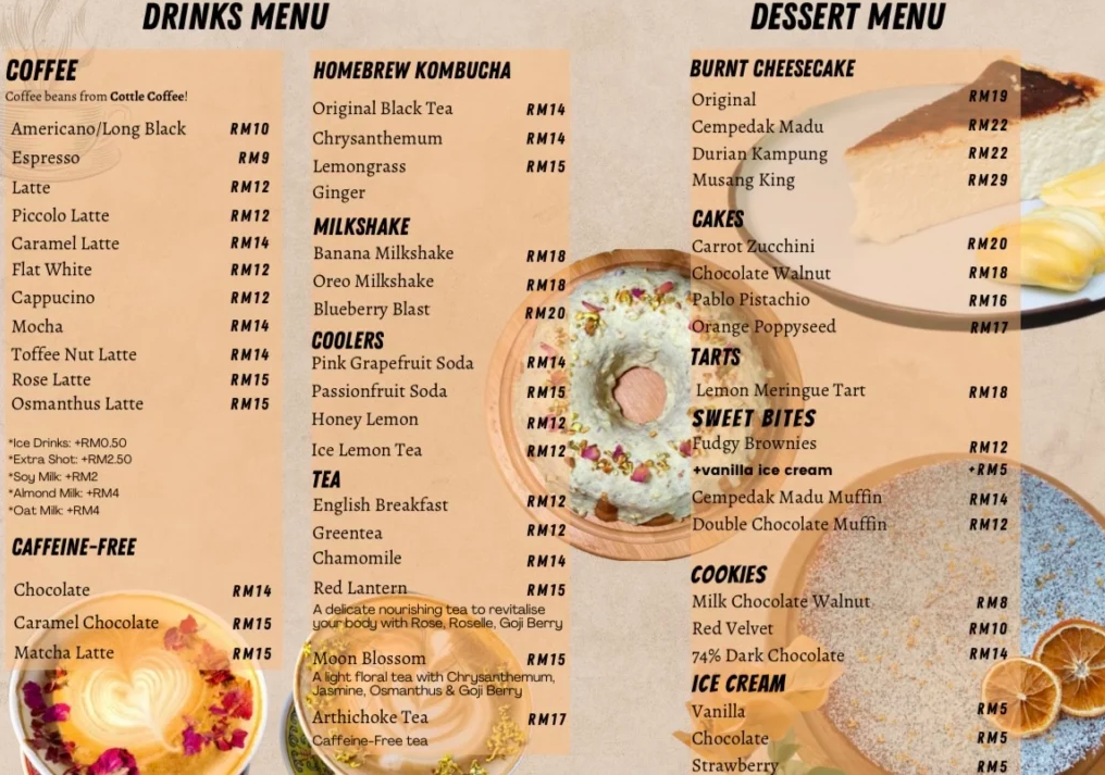 Mingle Cafe Menu Malaysia & Prices