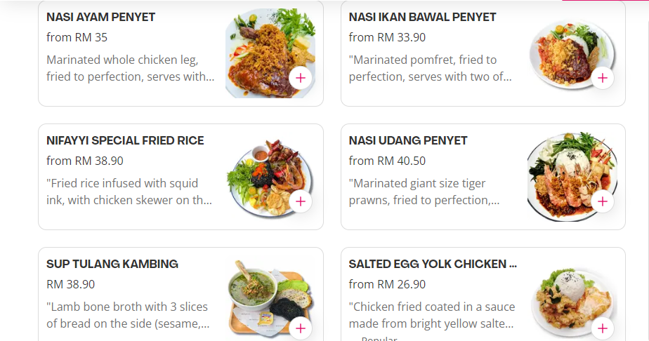 NIFAYYI CAFE LOCAL MENU PRICES