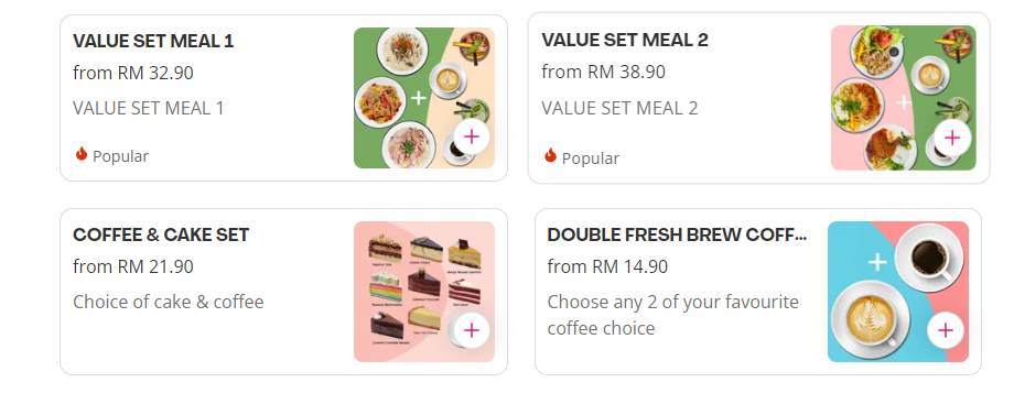 NIFFAYI CAFE VALUE SET MEAL MENU WITH PRICES