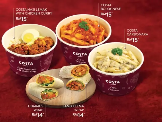 OUR FAVORITES ITEM OF COSTA COFFEE MENU