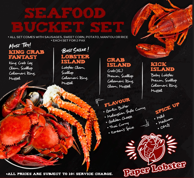 Paper Lobster Menu Malaysia & Prices