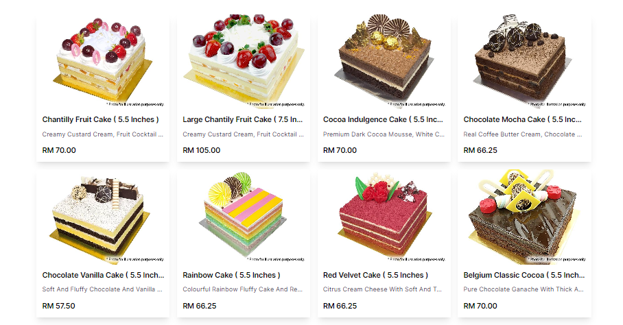 Pistachio Bakery Menu Malaysia & Prices