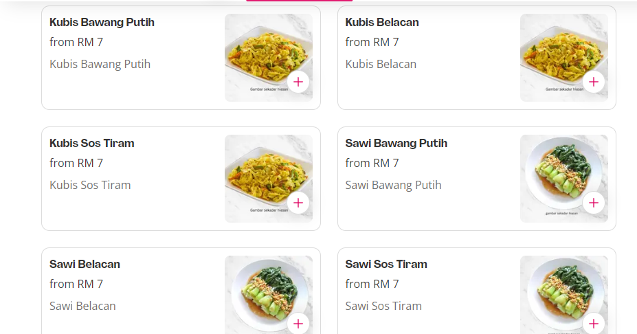 RESTORAN RAHMAT TAN SAYUR PRICES