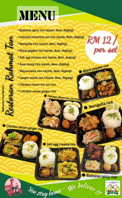 Restoran Rahmat Tan Menu Malaysia & Prices list updated