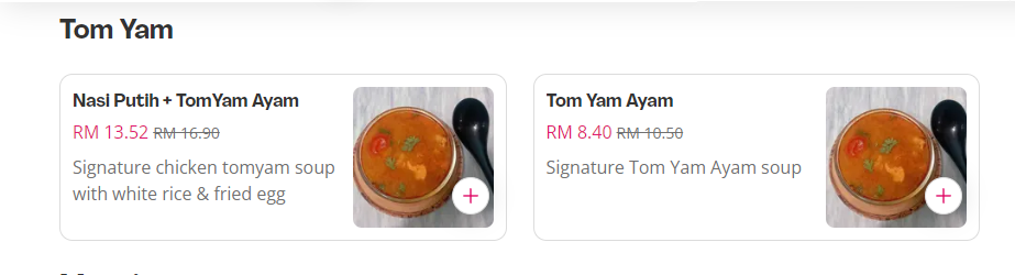 SEDAP CORNER ASIAN FARE PRICES