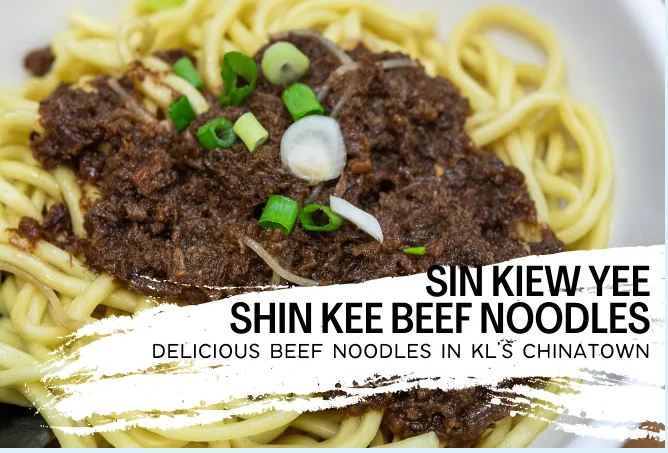 SIN KIEW YEE NOODLES MENU WITH PRICES