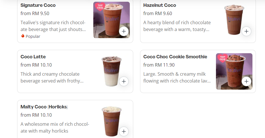 TEALIVE COCO PRICES