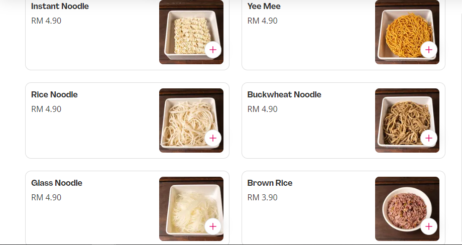 YOUNG SANNA MEE HOTPOT NOODLES & RICE PRICES